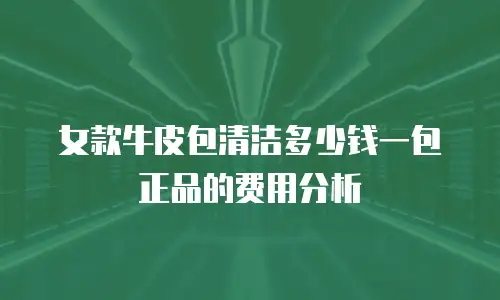 女款牛皮包清洁多少钱一包正品的费用分析