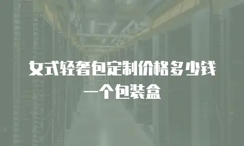 女式轻奢包定制价格多少钱一个包装盒