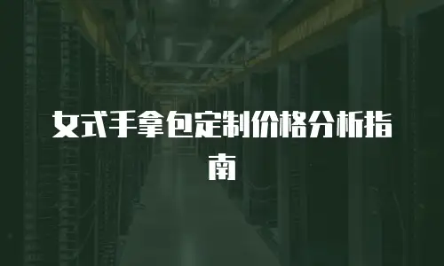 女式手拿包定制价格分析指南