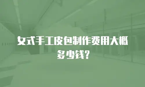 女式手工皮包制作费用大概多少钱？