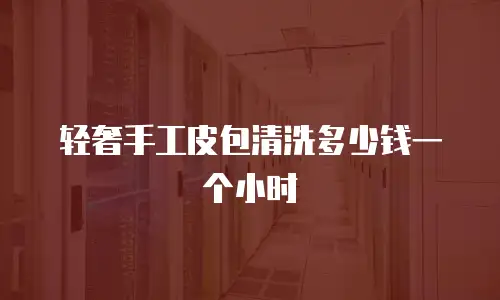 轻奢手工皮包清洗多少钱一个小时