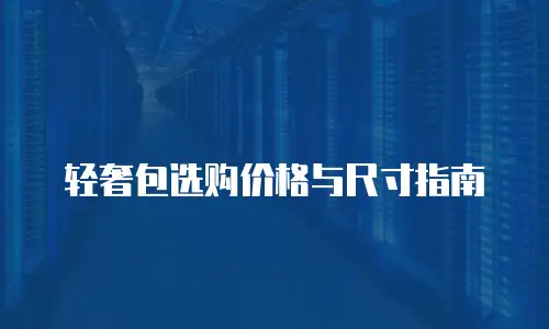 轻奢包选购价格与尺寸指南