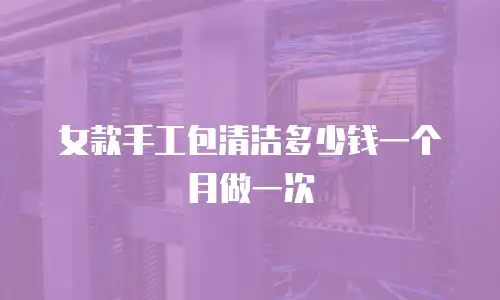 女款手工包清洁多少钱一个月做一次