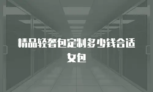 精品轻奢包定制多少钱合适女包