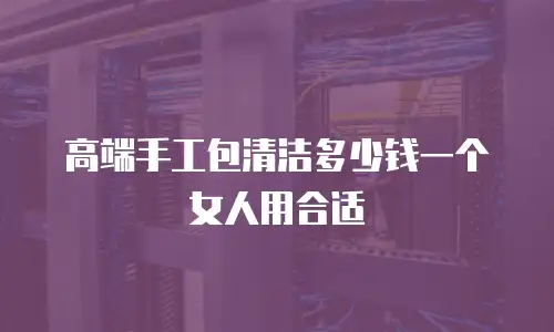 高端手工包清洁多少钱一个女人用合适