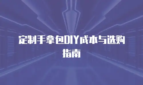 定制手拿包DIY成本与选购指南