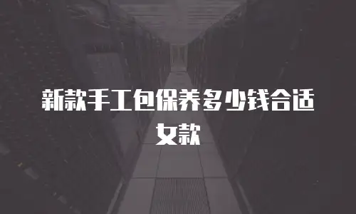 新款手工包保养多少钱合适女款