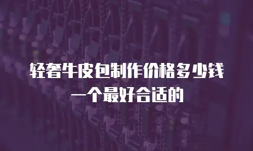 轻奢牛皮包制作价格多少钱一个最好合适的