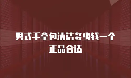 男式手拿包清洁多少钱一个正品合适