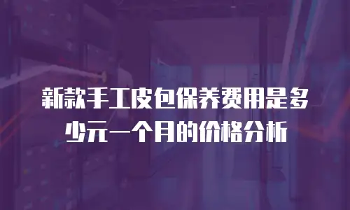 新款手工皮包保养费用是多少元一个月的价格分析