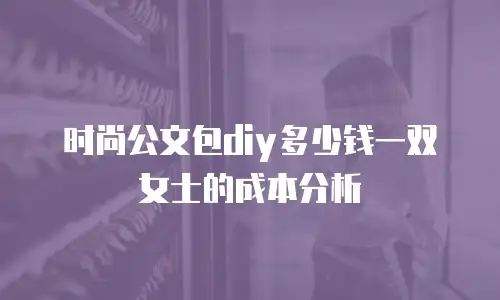 时尚公文包diy多少钱一双女士的成本分析