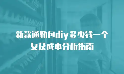 新款通勤包diy多少钱一个女及成本分析指南