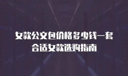 女款公文包价格多少钱一套合适女款选购指南
