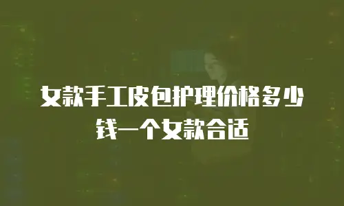 女款手工皮包护理价格多少钱一个女款合适