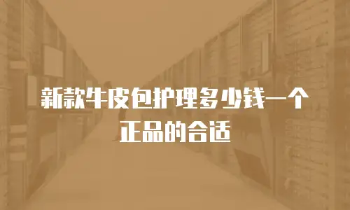 新款牛皮包护理多少钱一个正品的合适