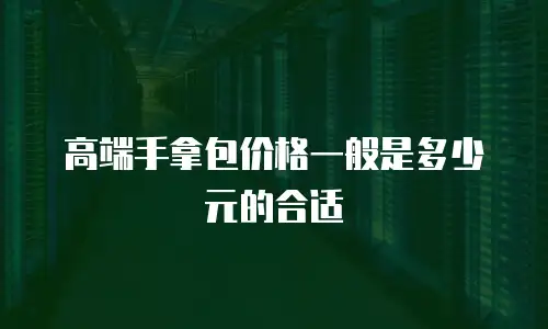 高端手拿包价格一般是多少元的合适
