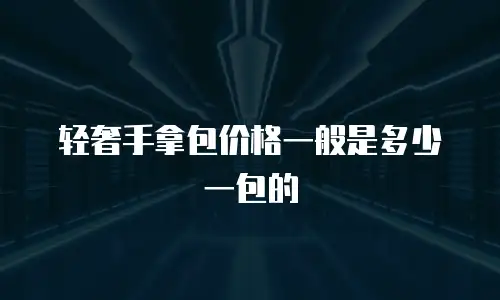 轻奢手拿包价格一般是多少一包的