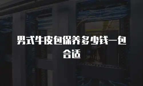 男式牛皮包保养多少钱一包合适