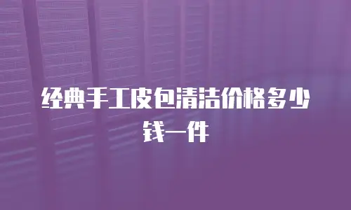 经典手工皮包清洁价格多少钱一件