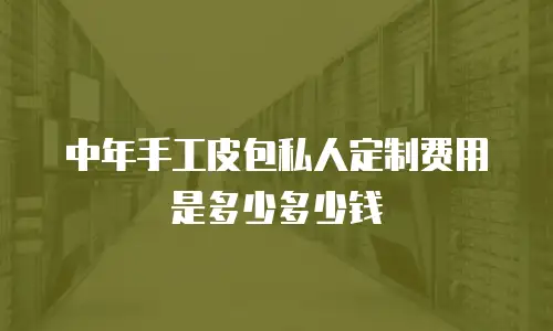 中年手工皮包私人定制费用是多少多少钱