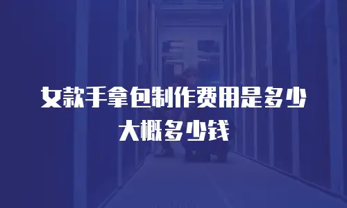 女款手拿包制作费用是多少大概多少钱