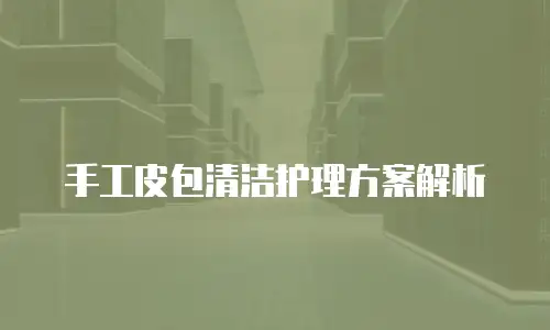 手工皮包清洁护理方案解析