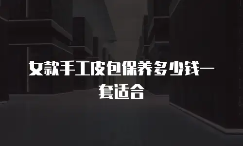 女款手工皮包保养多少钱一套适合