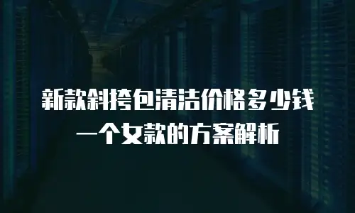 新款斜挎包清洁价格多少钱一个女款的方案解析