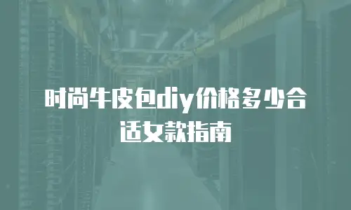 时尚牛皮包diy价格多少合适女款指南