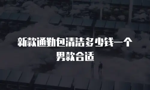 新款通勤包清洁多少钱一个男款合适