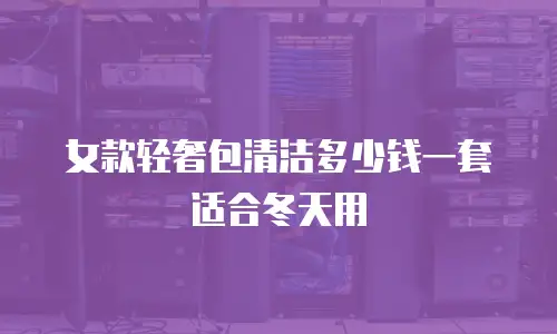 女款轻奢包清洁多少钱一套适合冬天用