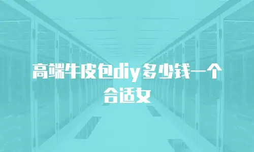高端牛皮包diy多少钱一个合适女
