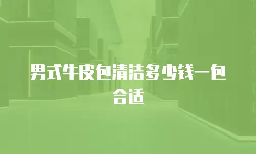 男式牛皮包清洁多少钱一包合适