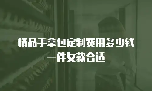 精品手拿包定制费用多少钱一件女款合适
