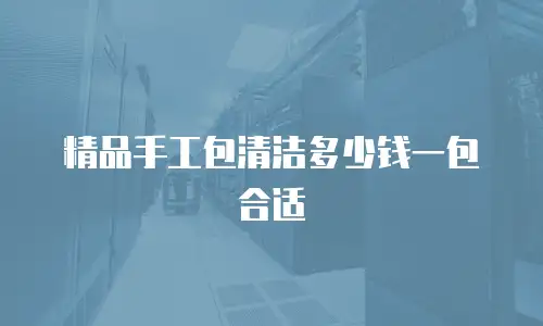 精品手工包清洁多少钱一包合适