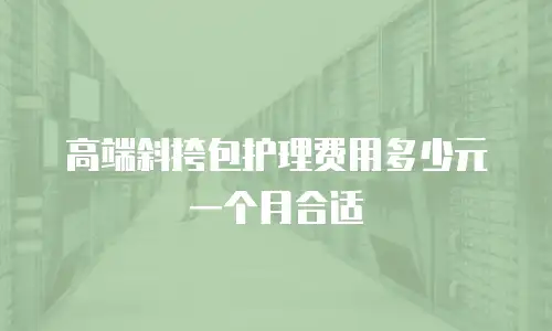 高端斜挎包护理费用多少元一个月合适