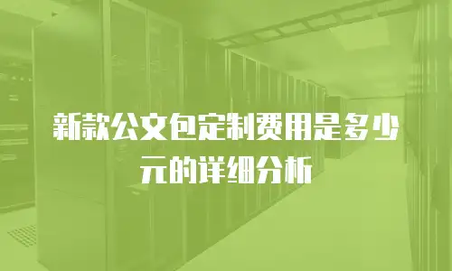 新款公文包定制费用是多少元的详细分析