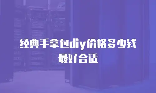 经典手拿包diy价格多少钱最好合适