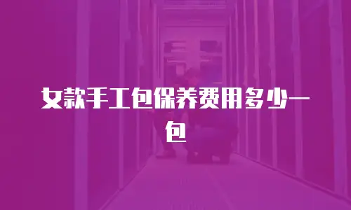 女款手工包保养费用多少一包