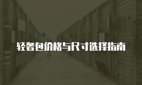 轻奢包价格与尺寸选择指南