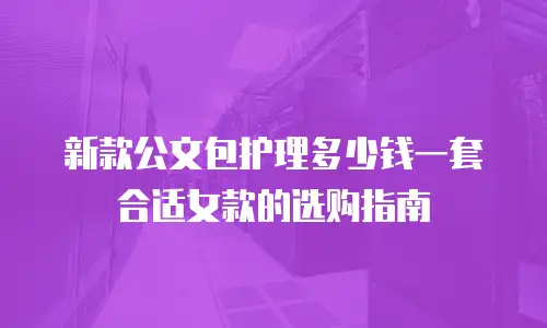 新款公文包护理多少钱一套合适女款的选购指南