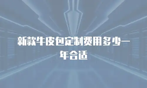 新款牛皮包定制费用多少一年合适