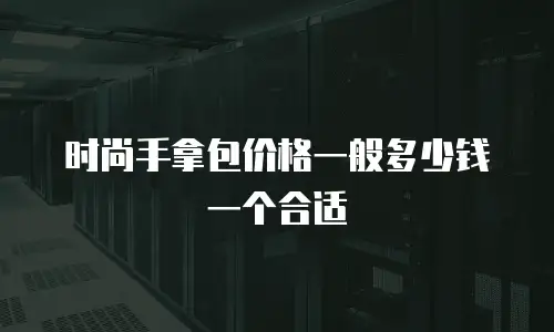 时尚手拿包价格一般多少钱一个合适