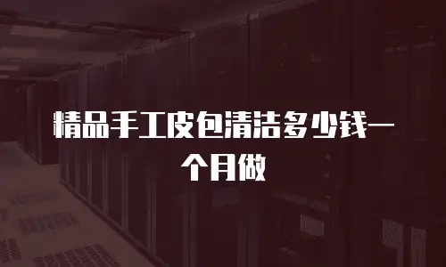 精品手工皮包清洁多少钱一个月做
