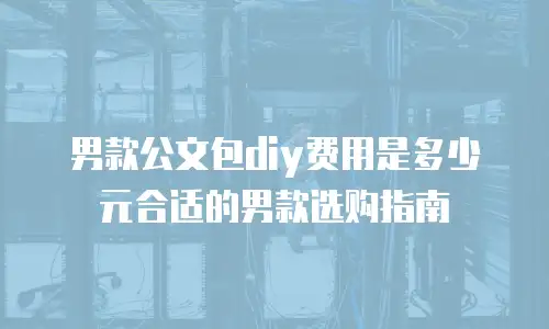 男款公文包diy费用是多少元合适的男款选购指南