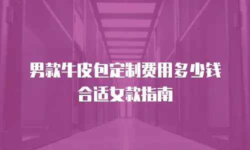 男款牛皮包定制费用多少钱合适女款指南