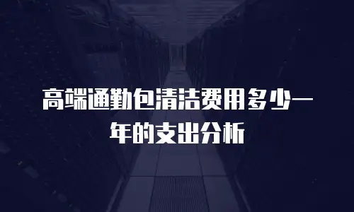 高端通勤包清洁费用多少一年的支出分析