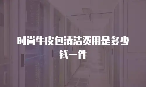 时尚牛皮包清洁费用是多少钱一件