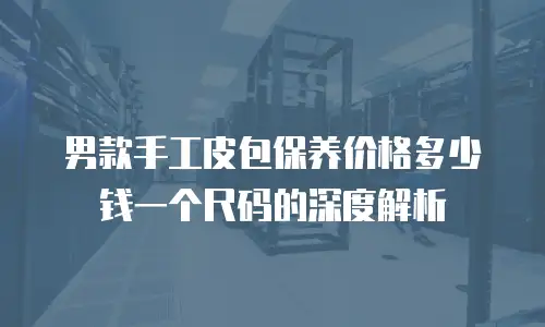 男款手工皮包保养价格多少钱一个尺码的深度解析