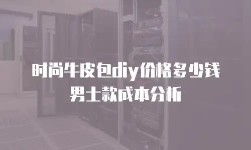 时尚牛皮包diy价格多少钱男士款成本分析
